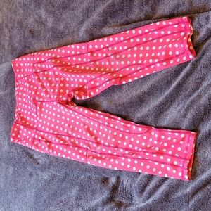 Love Her Heart Capri - Lunares Pink Leggings L